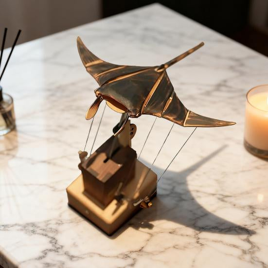 Handmade Wooden Manta Ray